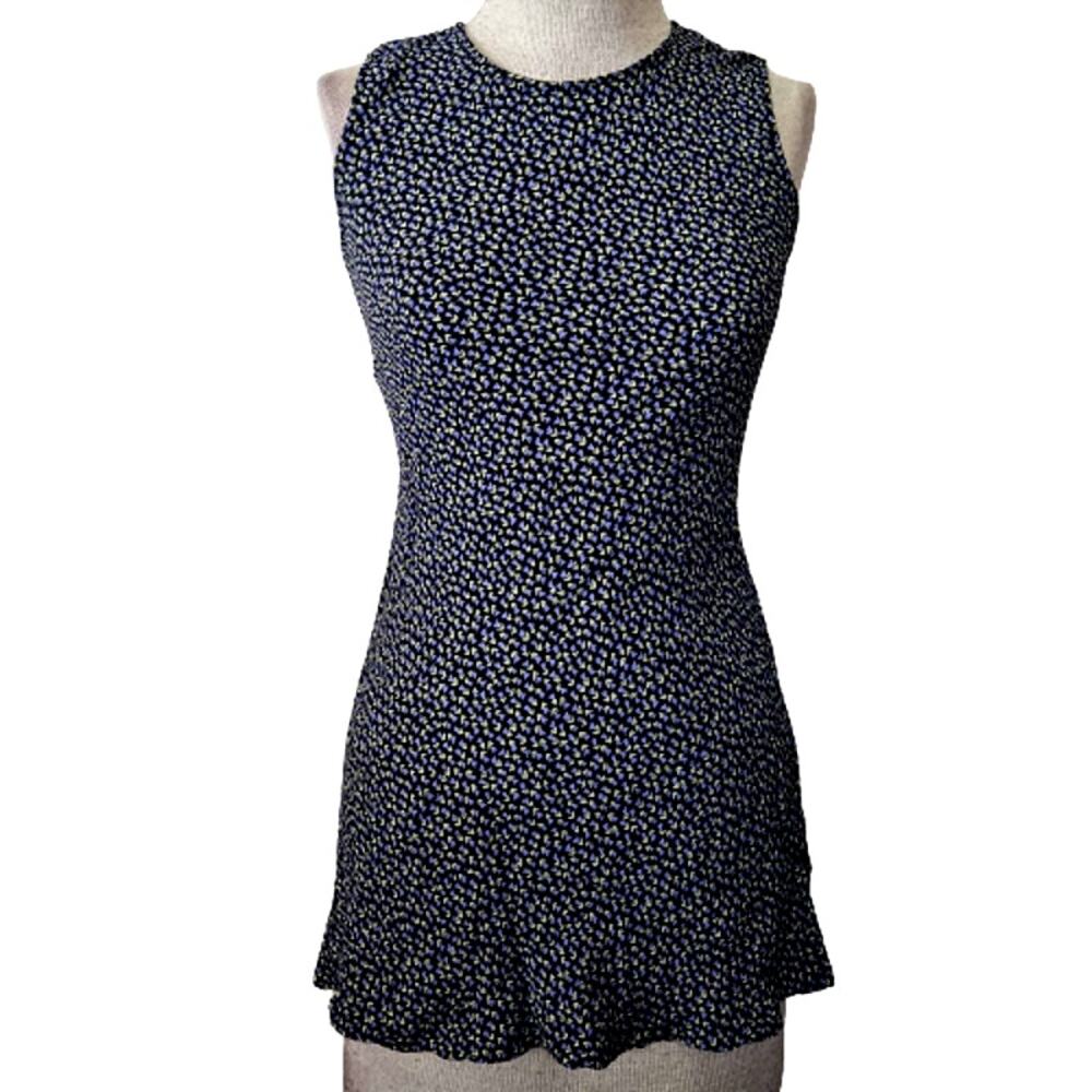 Black Floral Sleeveless Top Size Petite Small